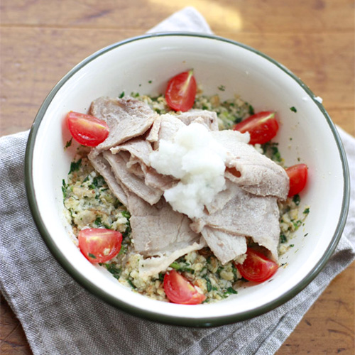 Today’s Recipe／ぶたしゃぶおろし丼